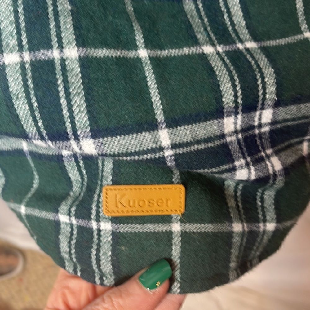 Kuoser Warm Reversible Waterproof Plaid Jacket. Size Large. - Picture 4 of 12